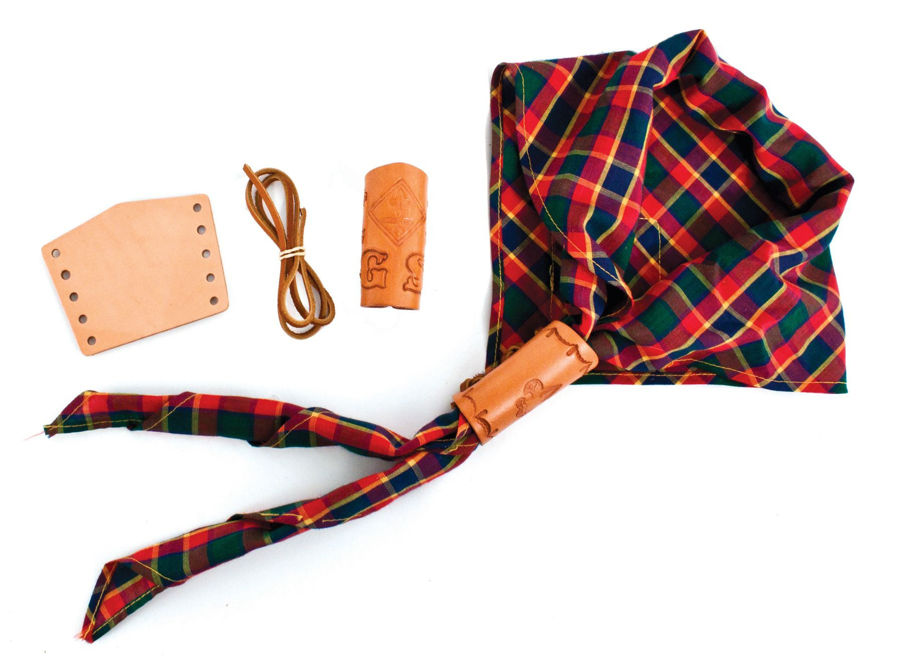 Patrol Neckerchief Slide Leather Craft Kit, 8pk