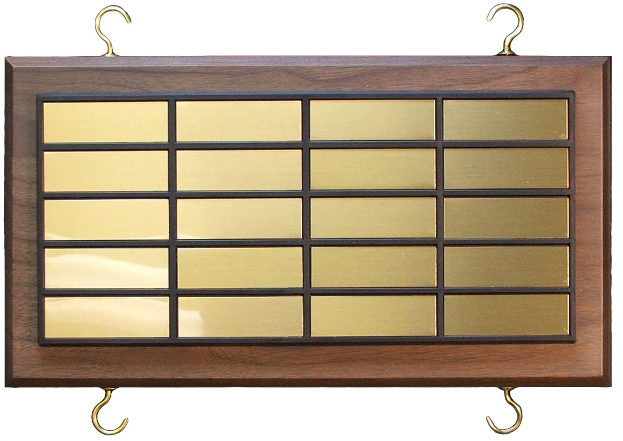 James E West Add-On Nameplate Plaque