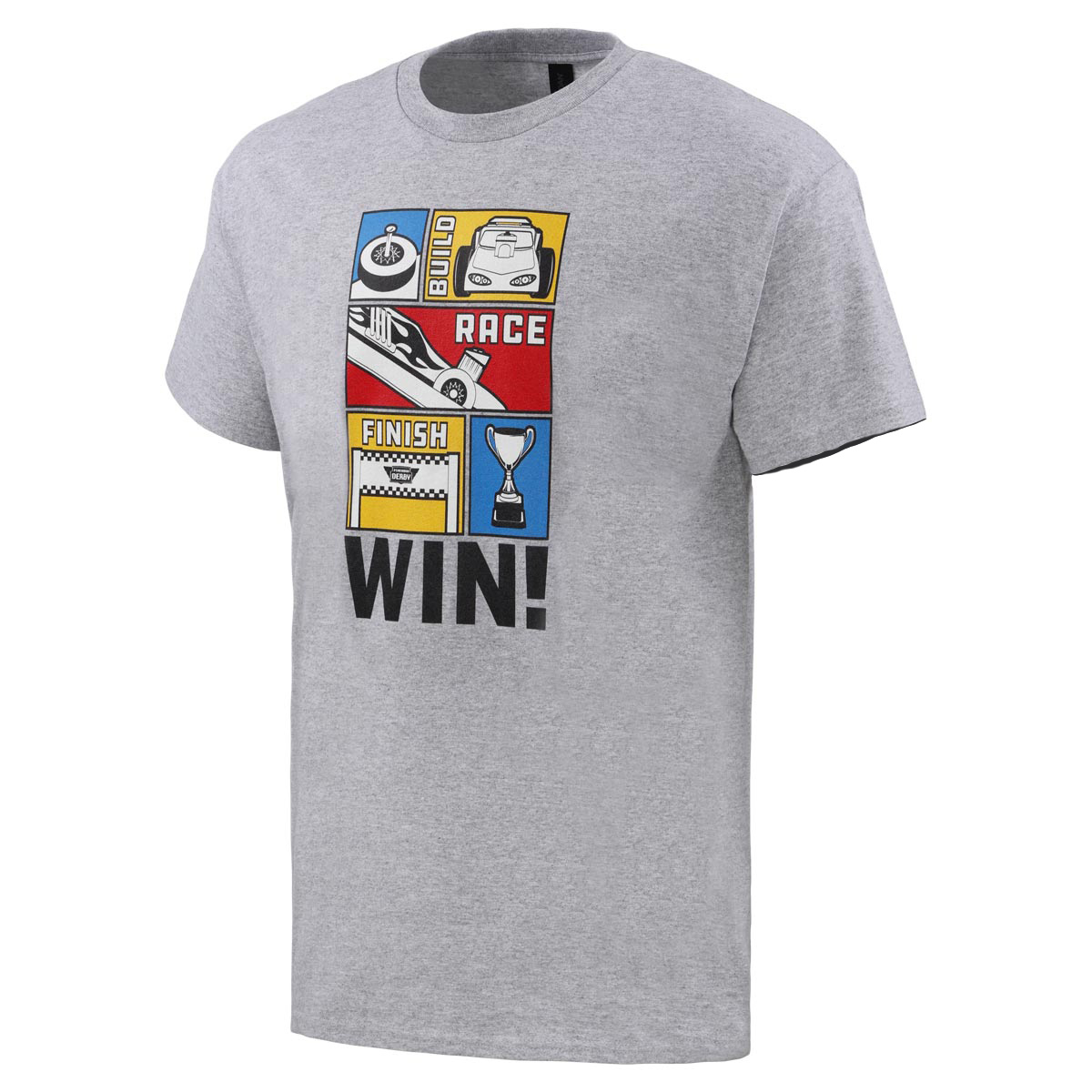 Pinewood Derby Build, Race, Win Tee - Adult S-2XL 2 Pinewood Derby Build, Race, Win Tee - Adult S-2XL