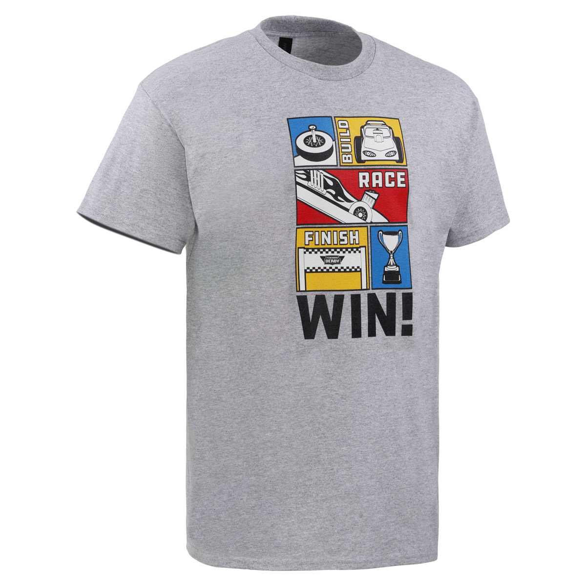 Pinewood Derby Build, Race, Win Tee - Adult S-2XL 9 Pinewood Derby Build, Race, Win Tee - Adult S-2XL