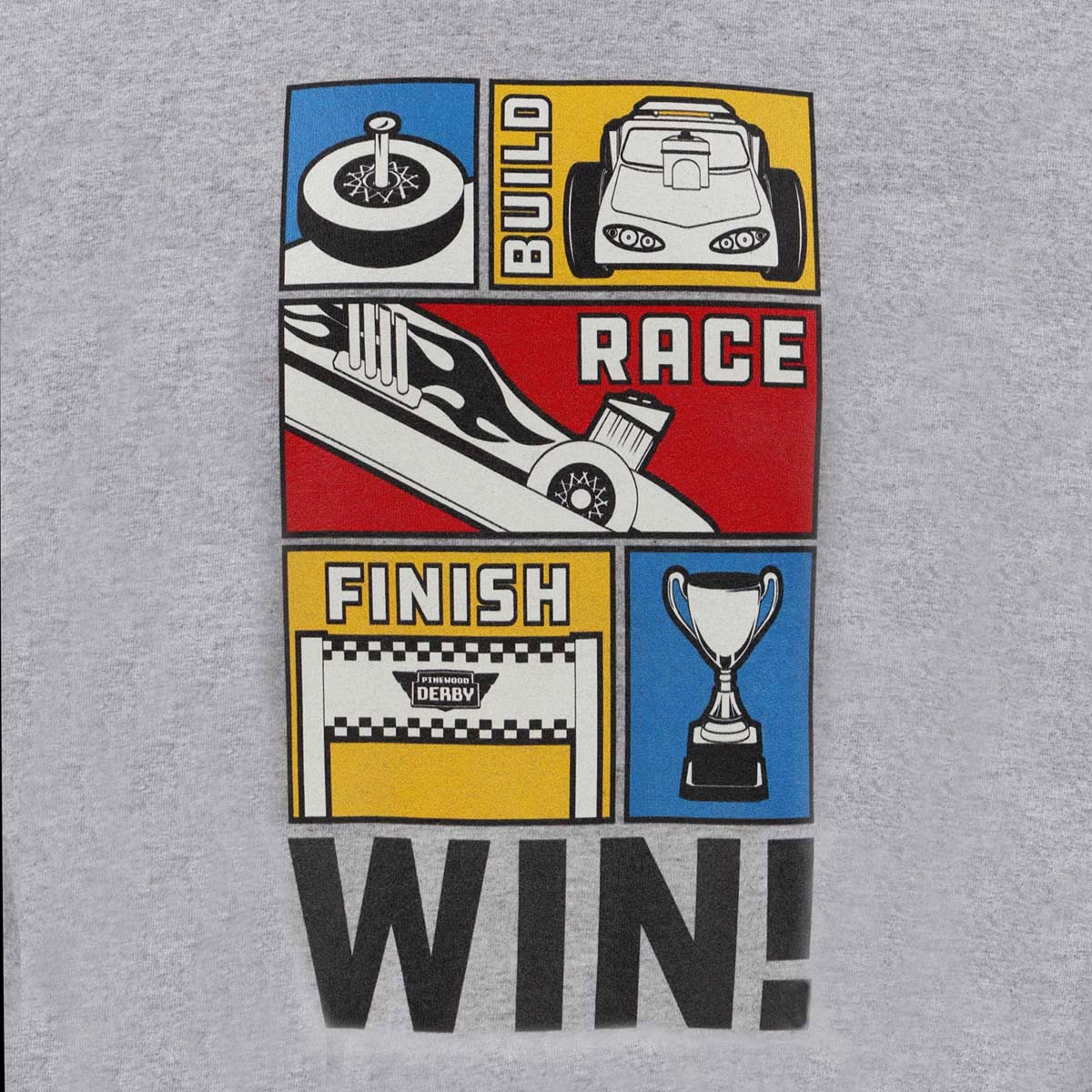 Pinewood Derby Build, Race, Win Tee - Youth S-XL 5 Pinewood Derby Build, Race, Win Tee - Youth S-XL