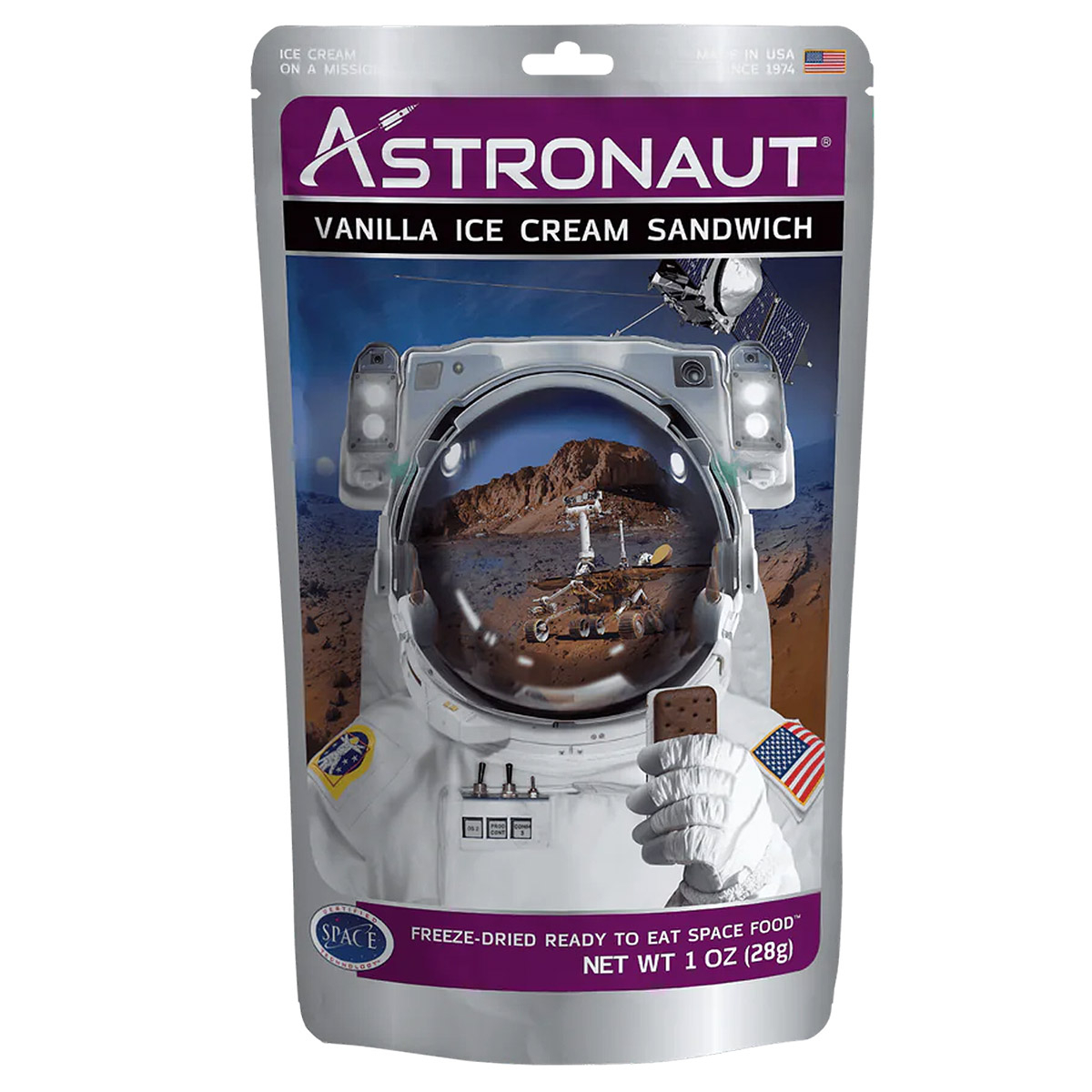 Astronaut Foods Backpackers Pantry Freeze Dried Ice Cream Sandwich