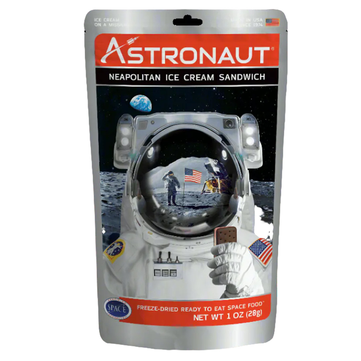 Astronaut Foods Backpackers Pantry Freeze Dried Ice Cream Sandwich