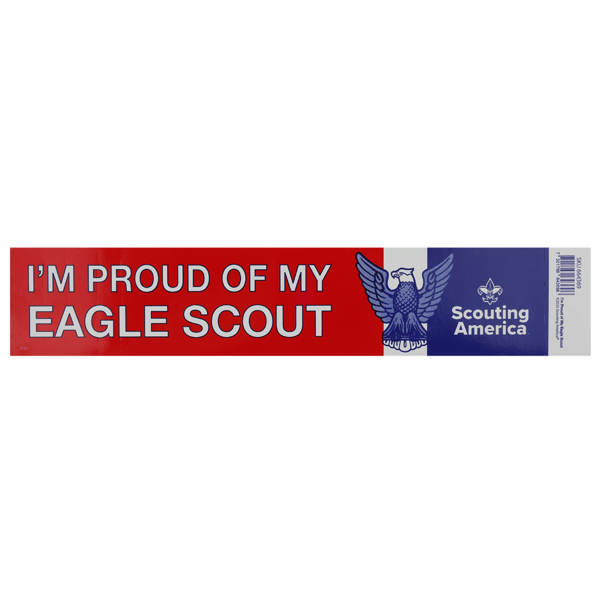 "I'm Proud of My Eagle Scout" Bumper Sticker