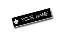 Blank Fleur-de-lis Small Nameplate