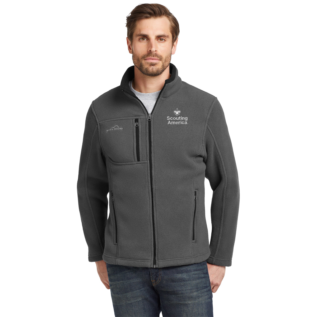 Scouting America Eddie Bauer Full Zip Fleece Jacket - Men's S-4XL 8 Scouting America Eddie Bauer Full Zip Fleece Jacket - Men's S-4XL