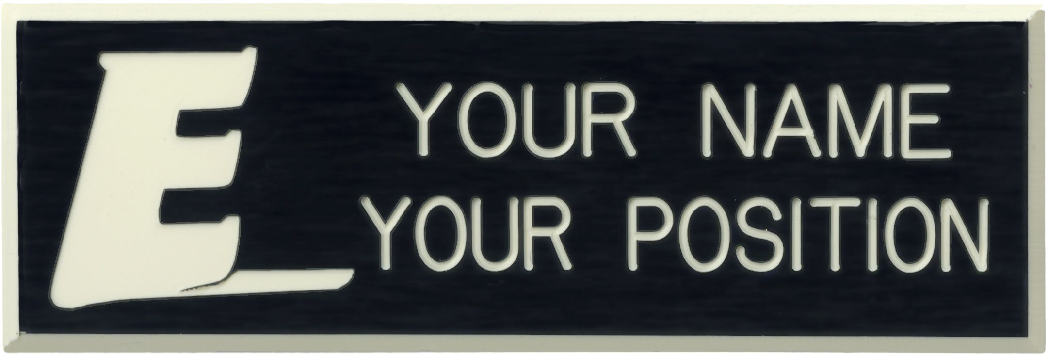 Explorer Two-line Nameplate