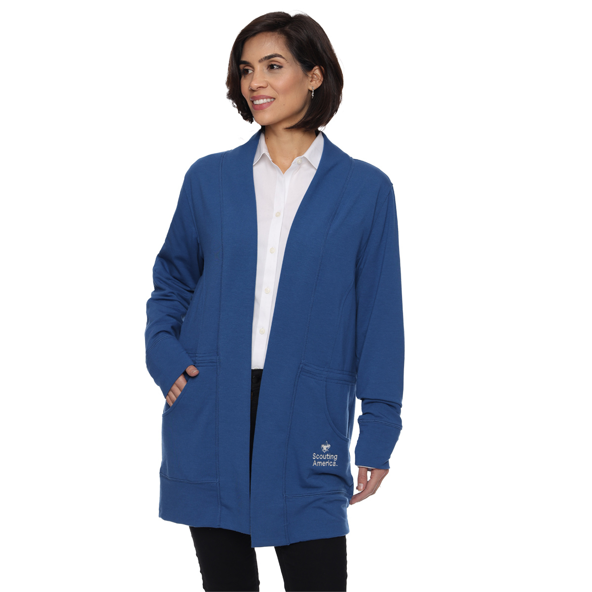 Scouting America Microterry Cardigan, Women's S-4XL
