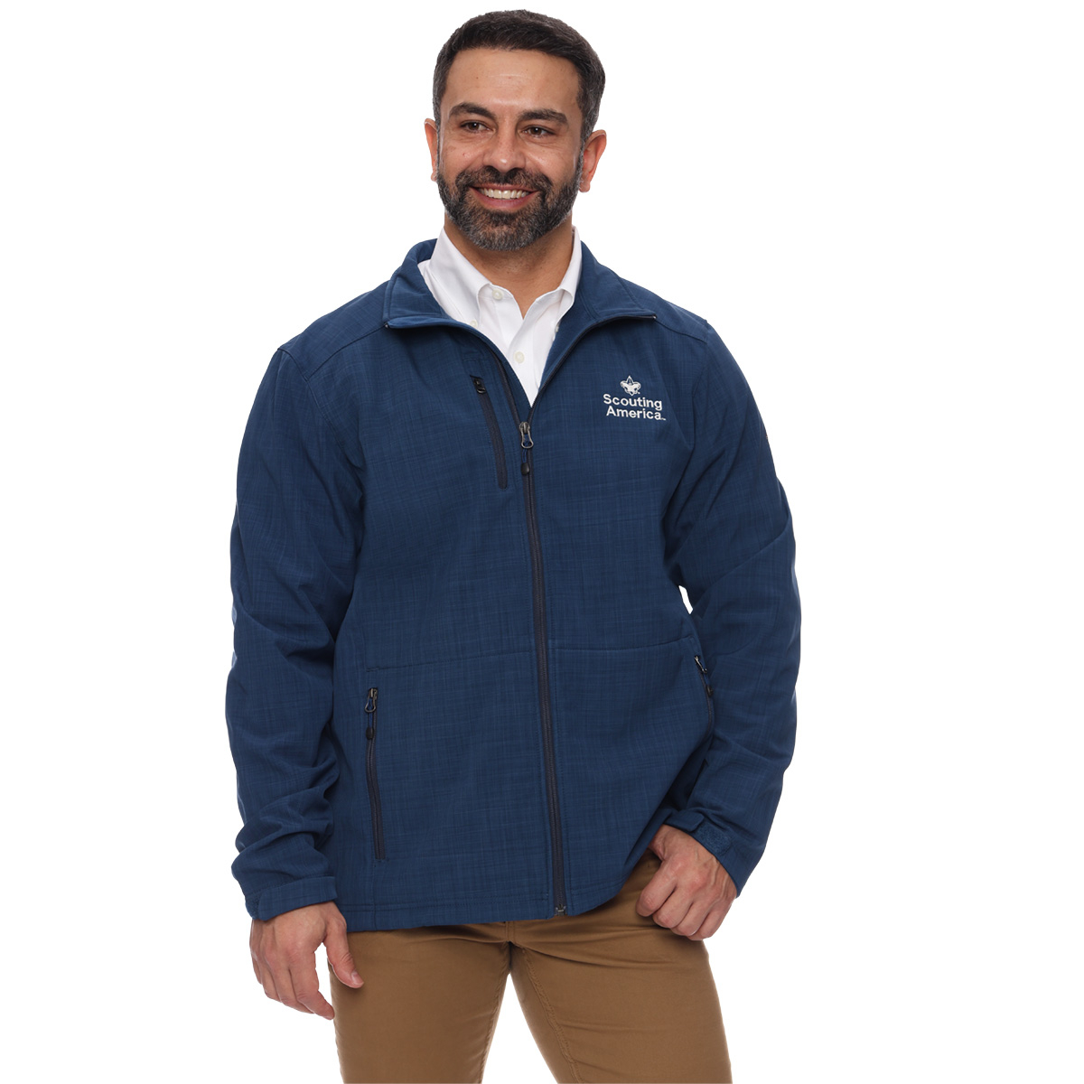 Scouting America Eddie Bauer Crosshatch Soft ShellJacket, Mens S-4XL