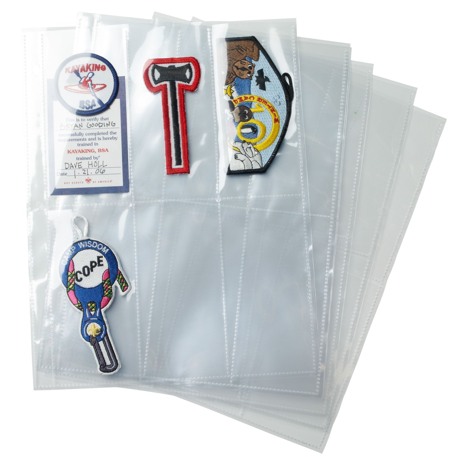 Patch Protector Binder Sheets, 6pk 1 Patch Protector Binder Sheets, 6pk