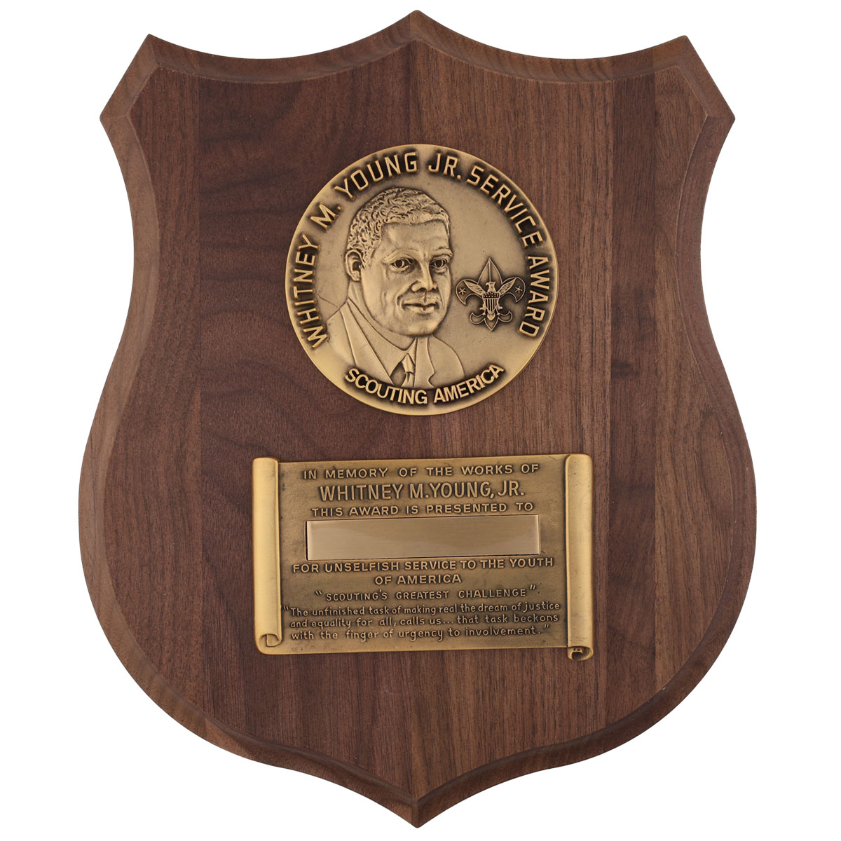 Whitney Young Award Plaque 1 Whitney Young Award Plaque