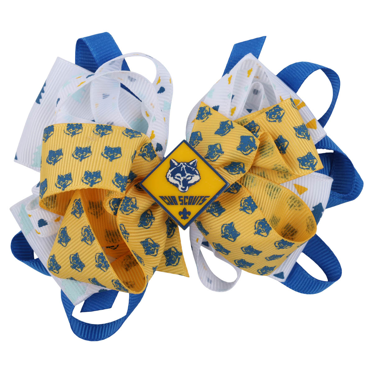 Cub Scouts Hair Bow, Blue