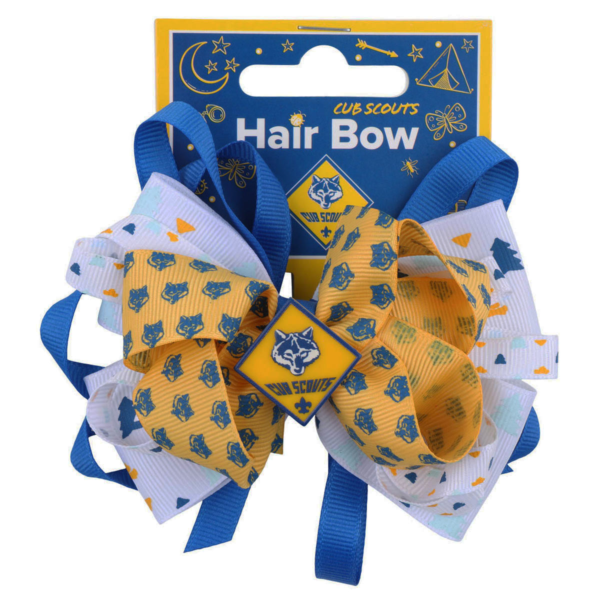 Cub Scouts Hair Bow, Blue