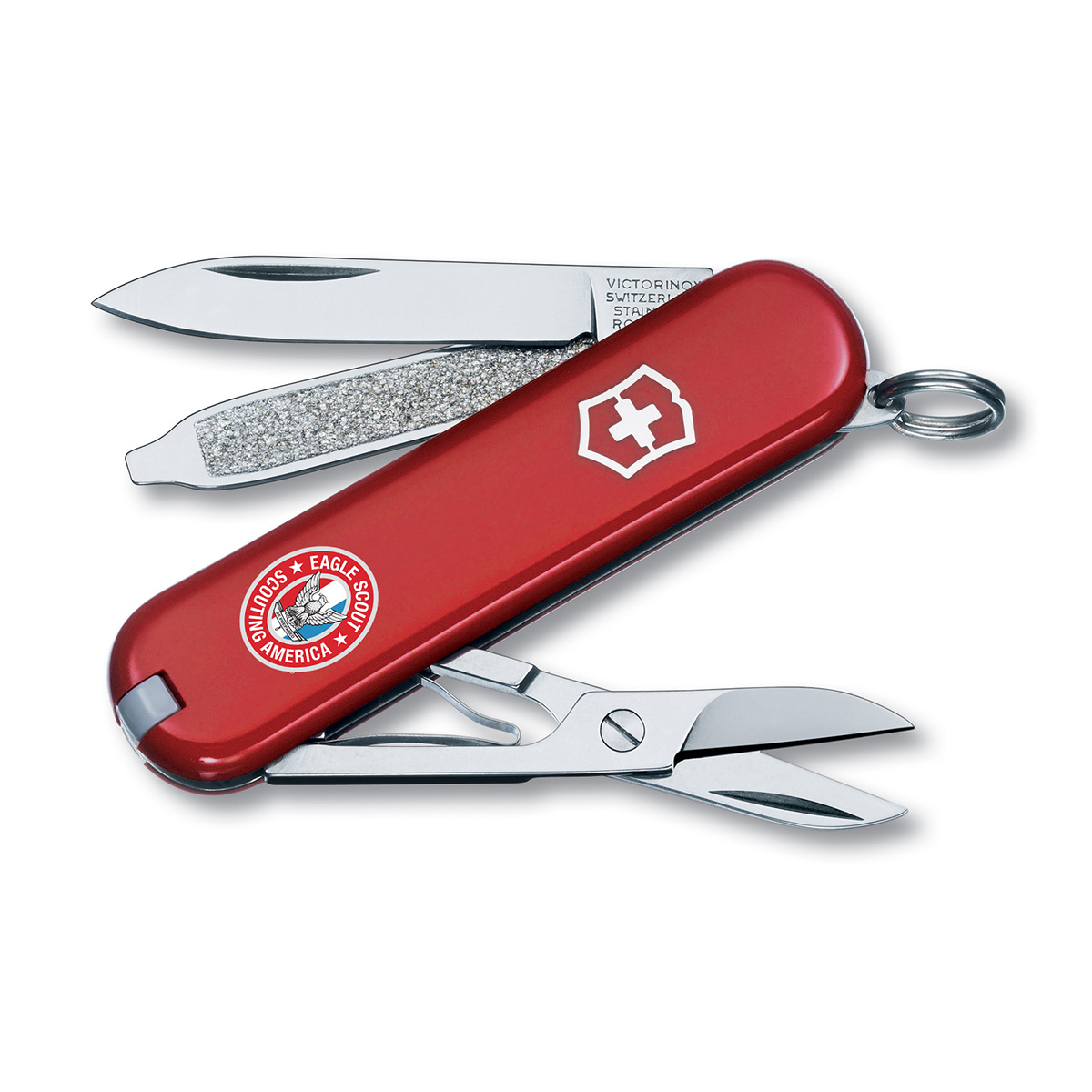 Swiss Army Eagle Scout Classic Pocket Knife, 2 1/4" Blade, Red 1 Swiss Army Eagle Scout Classic Pocket Knife, 2 1/4" Blade, Red