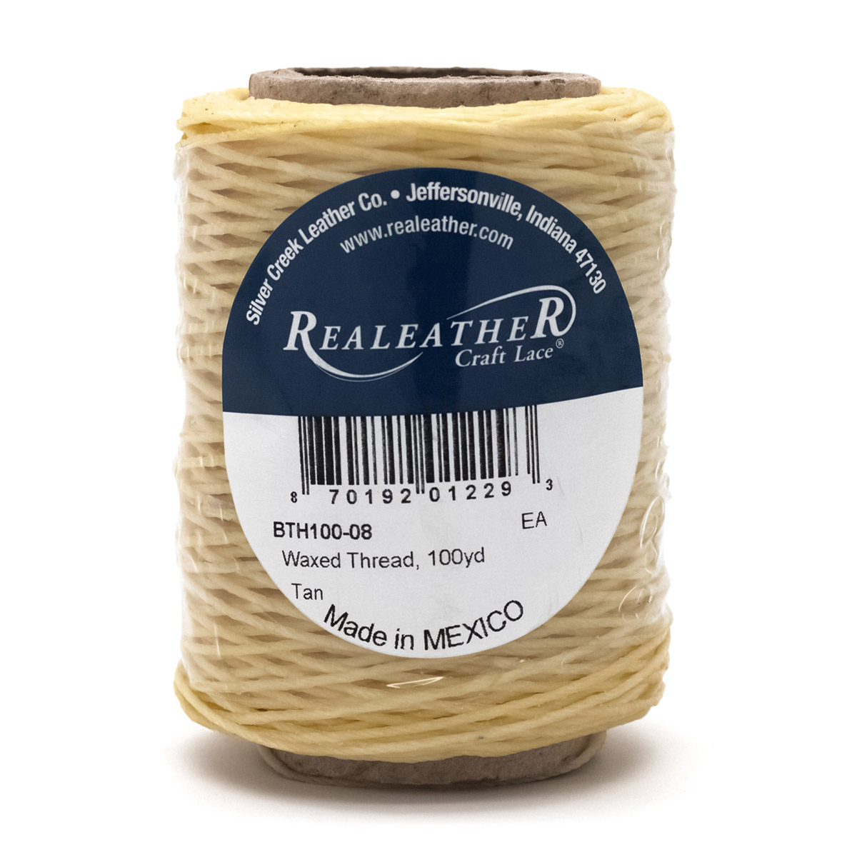 Craft Waxed Thread ? 100 yd, Tan