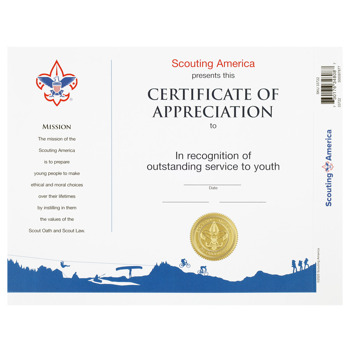 Certificate of Appreciation