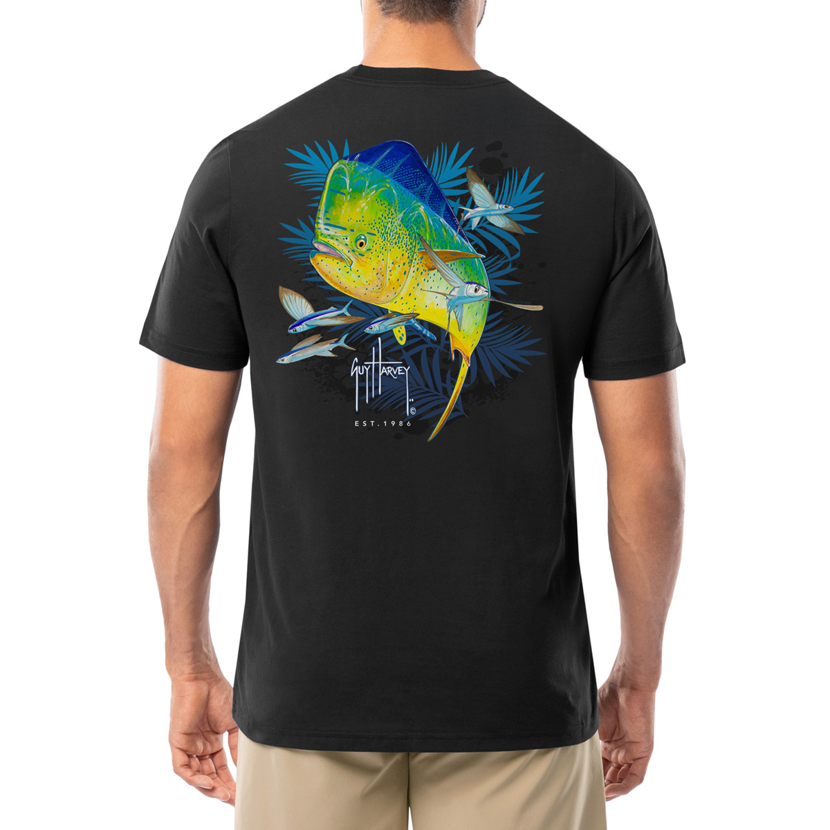 Guy Harvey Mahi Palms Short Sleeve T-Shirt 9 Guy Harvey Mahi Palms Short Sleeve T-Shirt