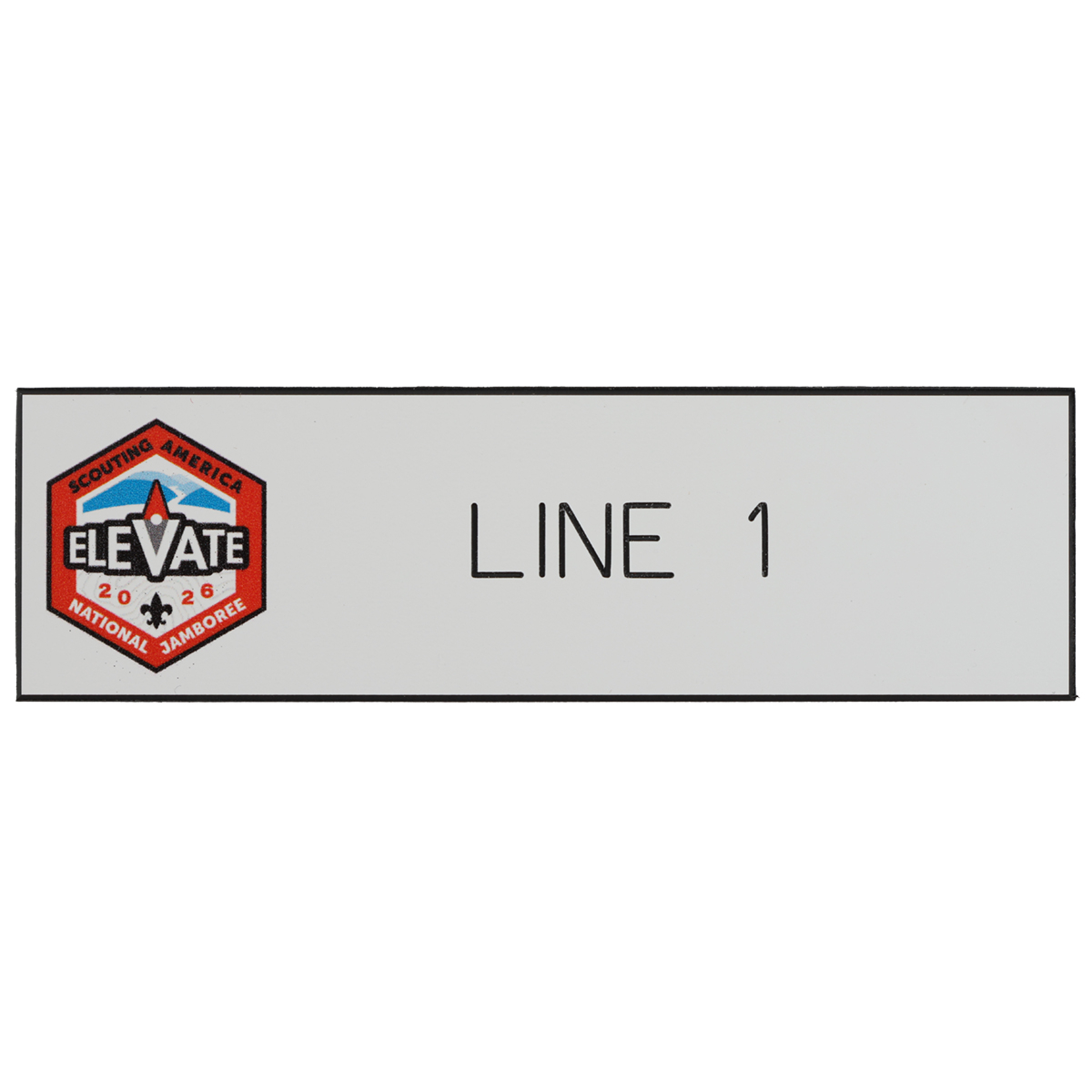 2026 National Scout Jamboree Personalized 1-Line Name Plate