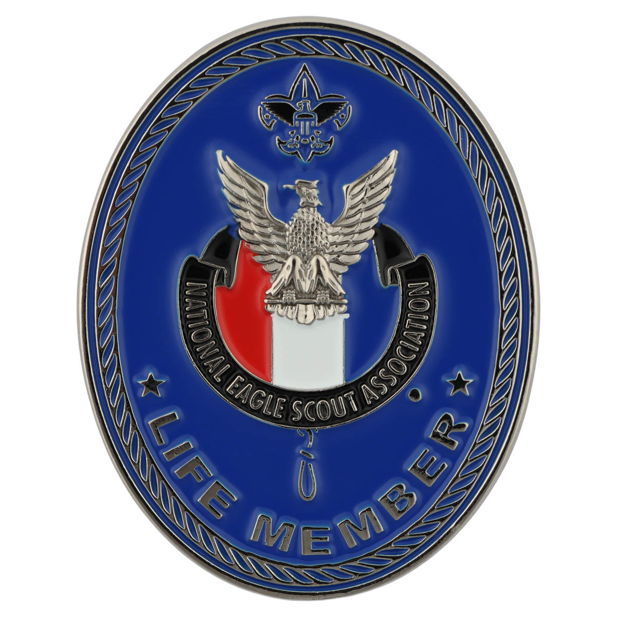 National Eagle Scout Association (NESA) "Life Member" Neckerchief Slide