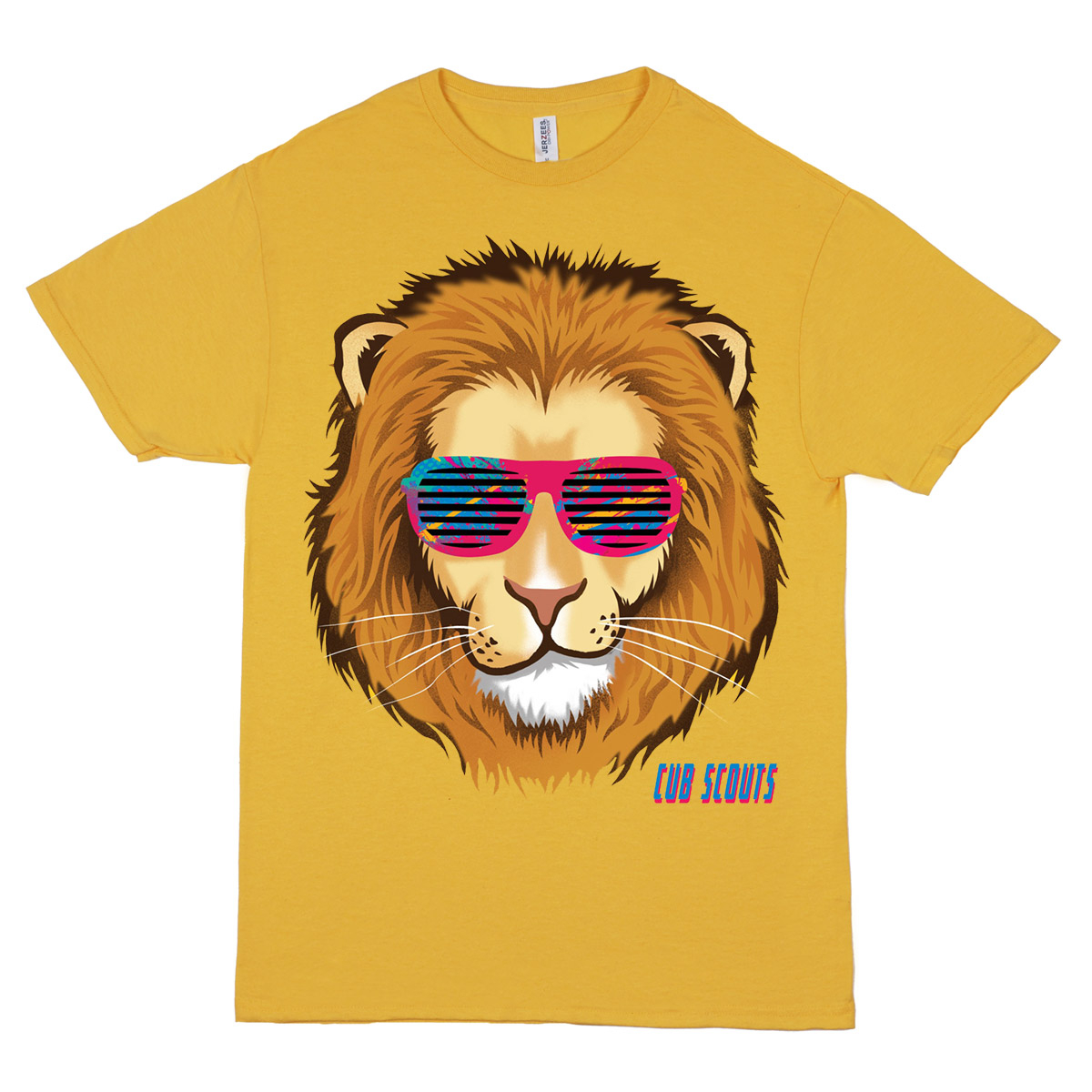 Cub Scouts Lion Rank Retro Tee - Adult S-2XL