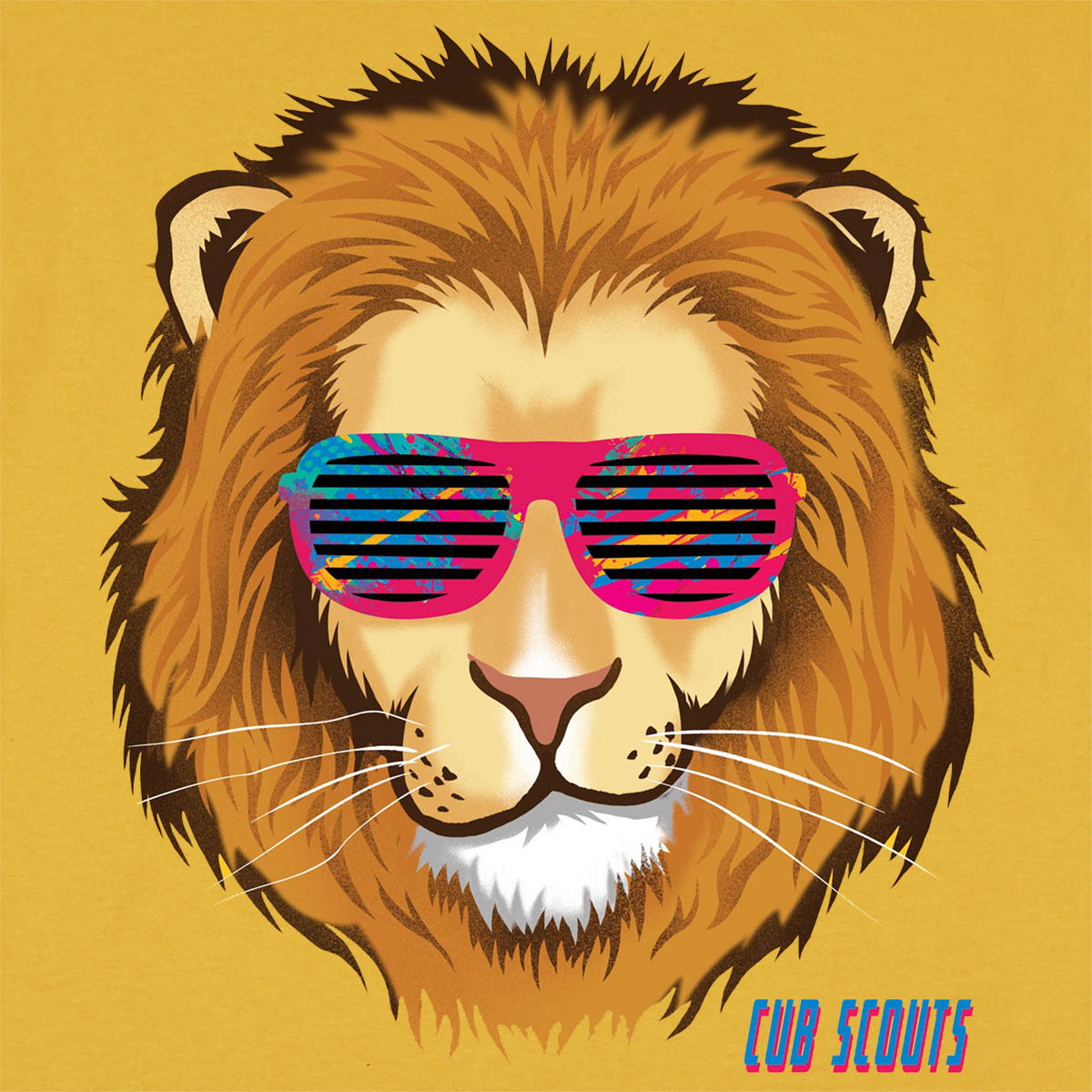Cub Scouts Lion Rank Retro Tee - Adult S-2XL