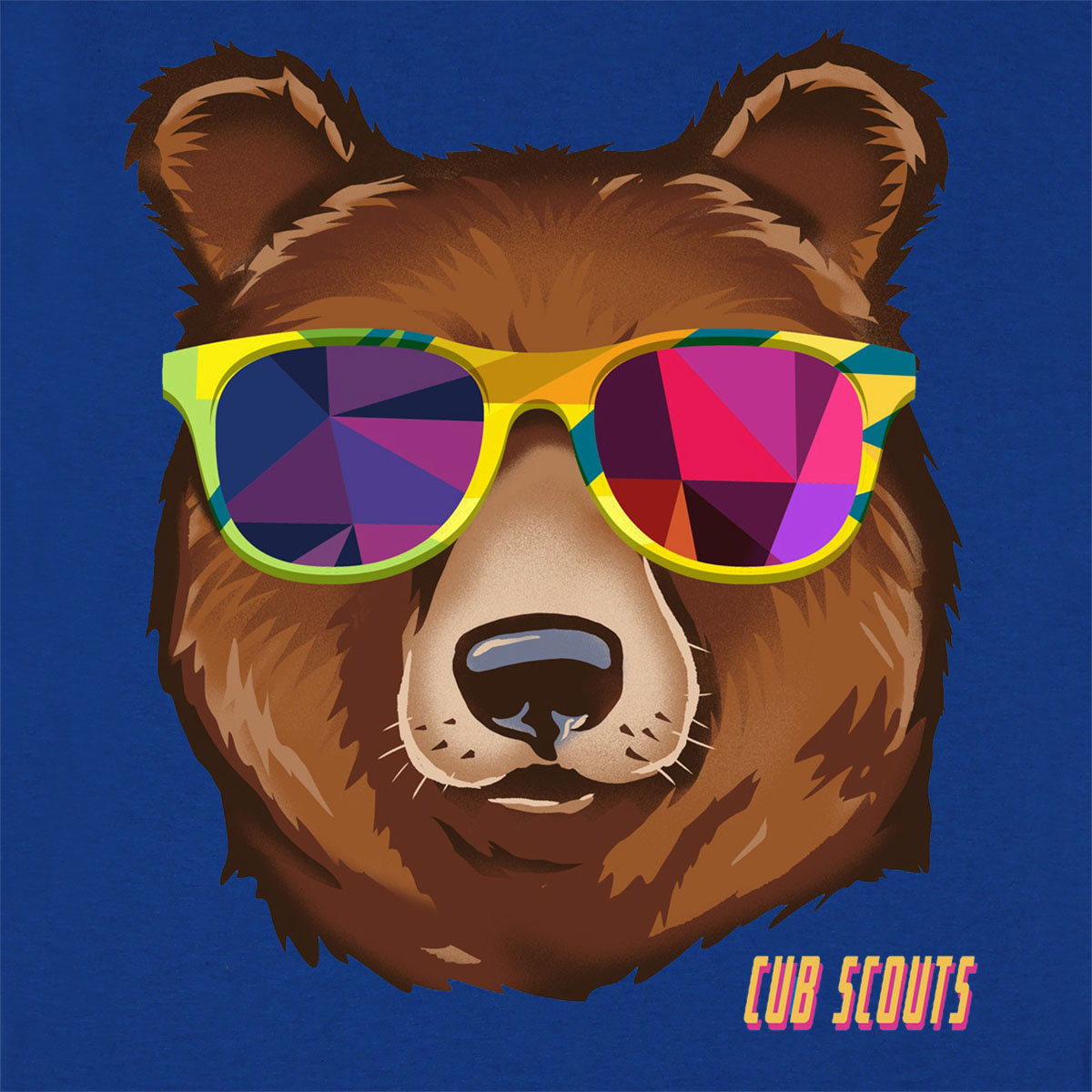 Cub Scouts Bear Rank Retro Tee, Adult S-2XL 6 Cub Scouts Bear Rank Retro Tee, Adult S-2XL