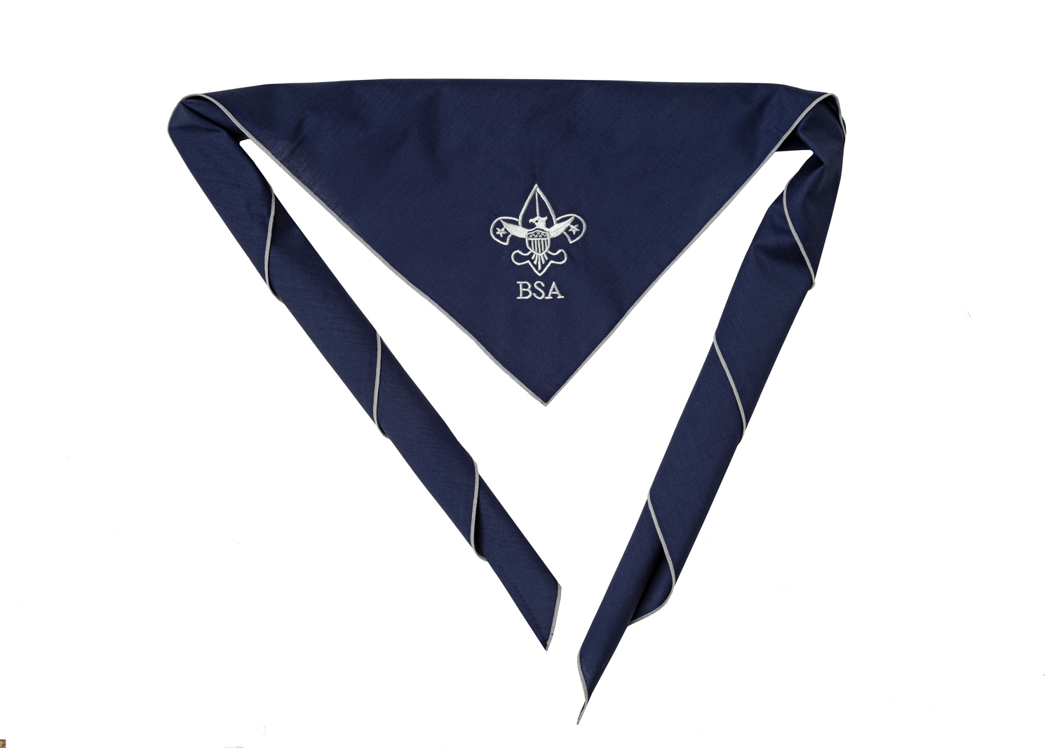 BSA Universal Emblem Embroidered Neckerchief, Navy Blue
