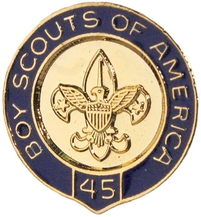 BSA Veteran Scouter Pin - 45 Years