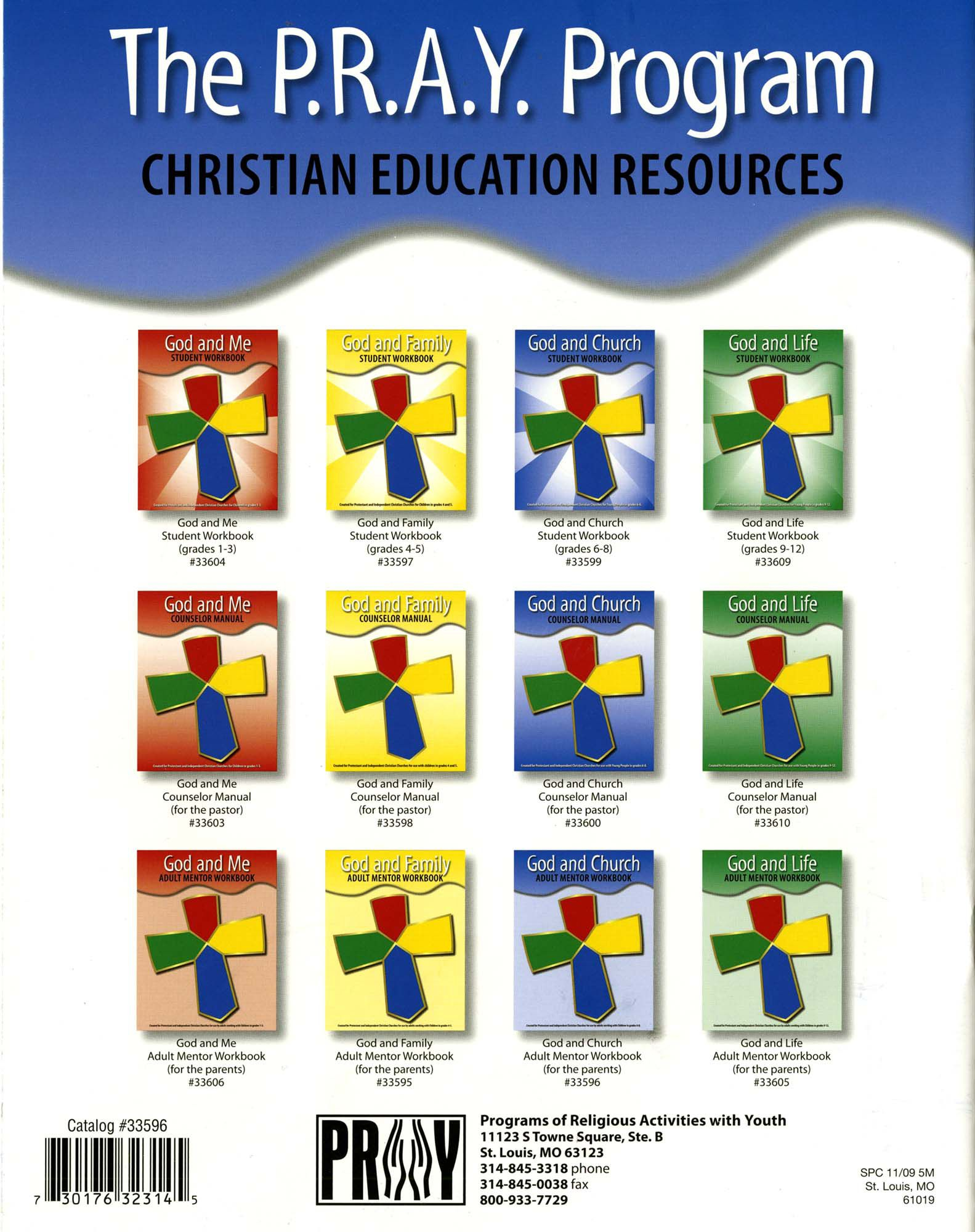 God and Church Grades 6-8 Mentor Workbook