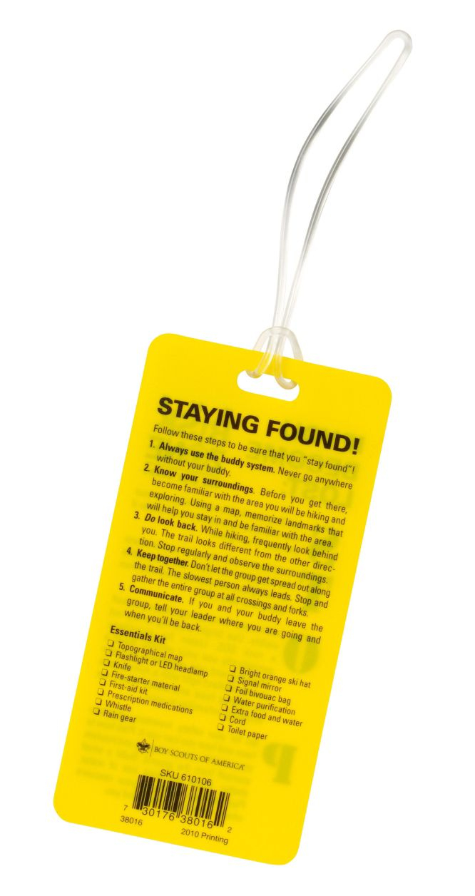 "Staying Found" Pocket/Luggage Tag