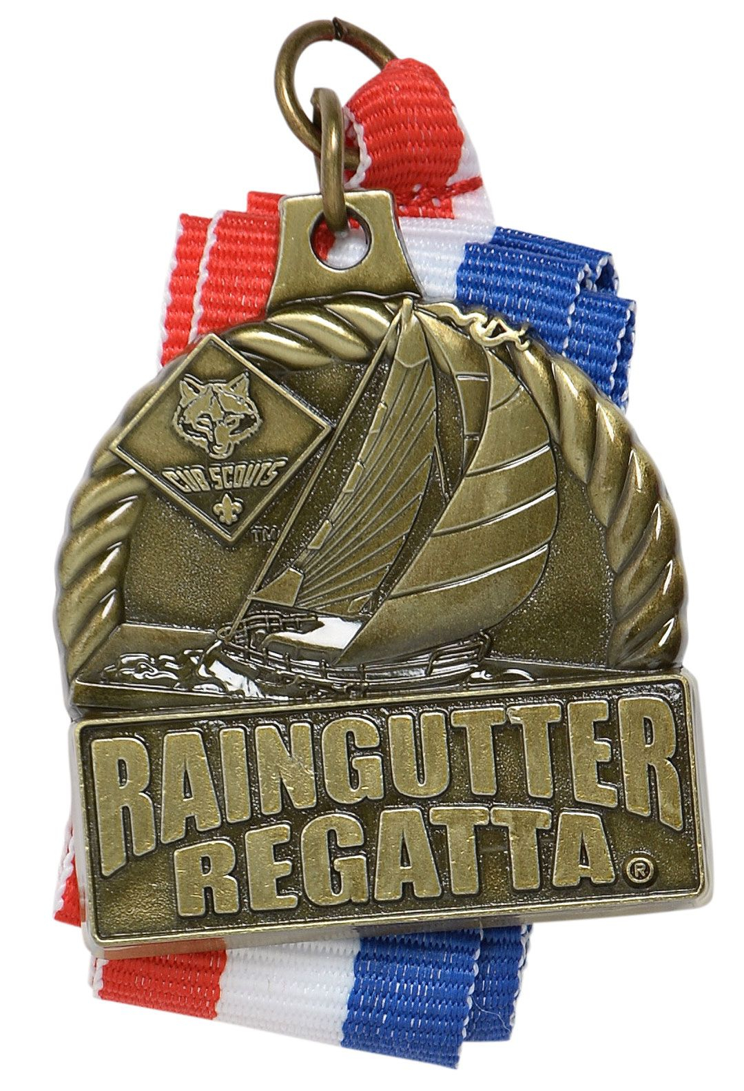 Raingutter Regatta Neck Medal, Gold 1 Raingutter Regatta Neck Medal, Gold