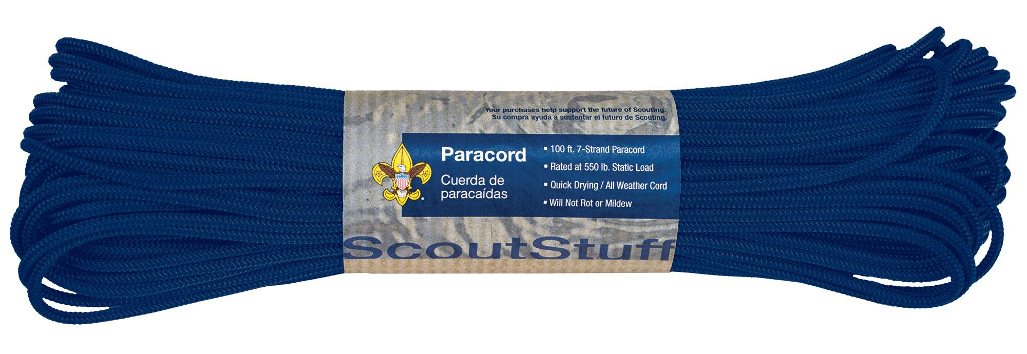 Paracord, Blue - 100 ft