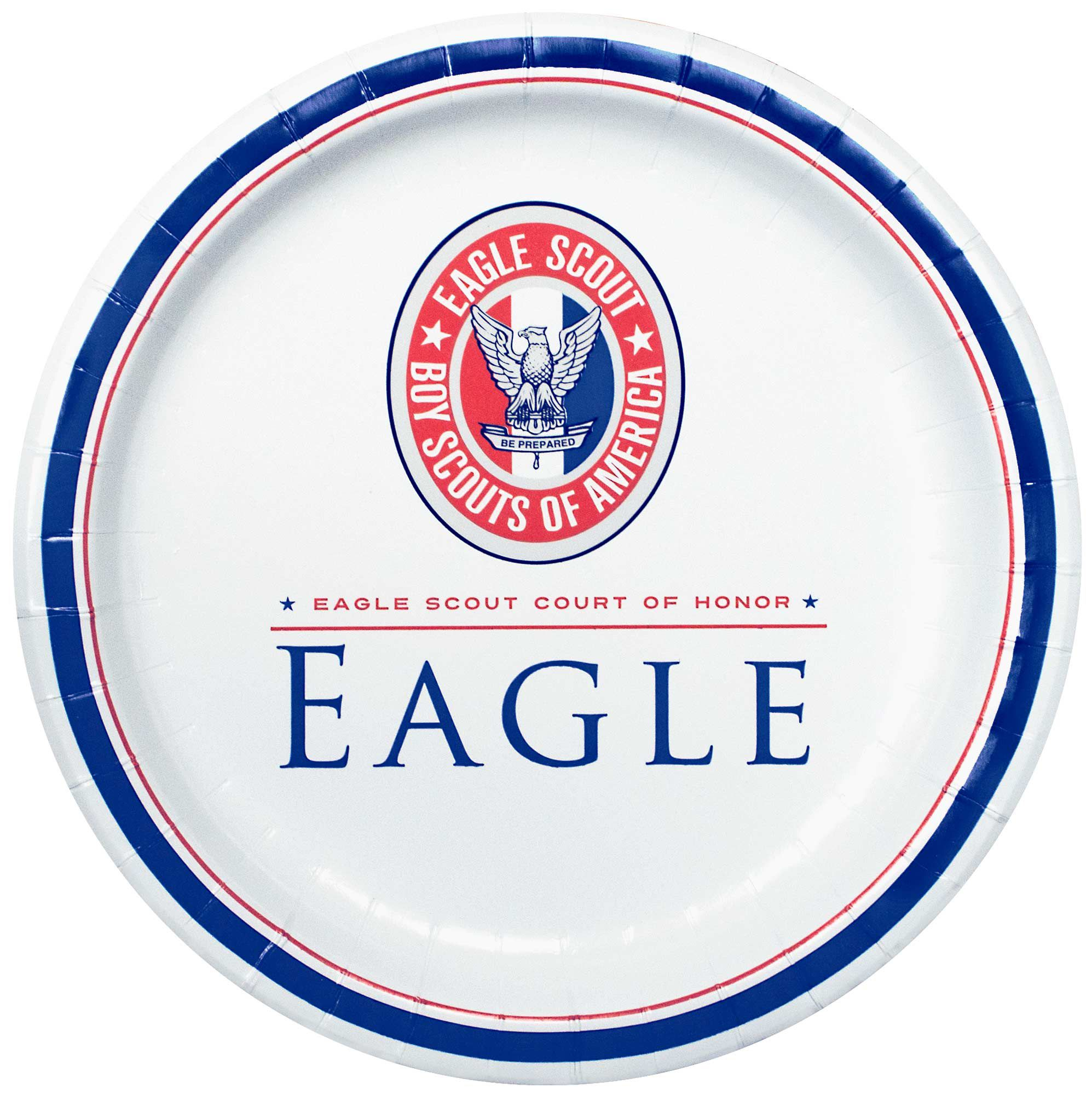 Eagle Scout Court of Honor Luncheon Plates, 25pk 1 Eagle Scout Court of Honor Luncheon Plates, 25pk