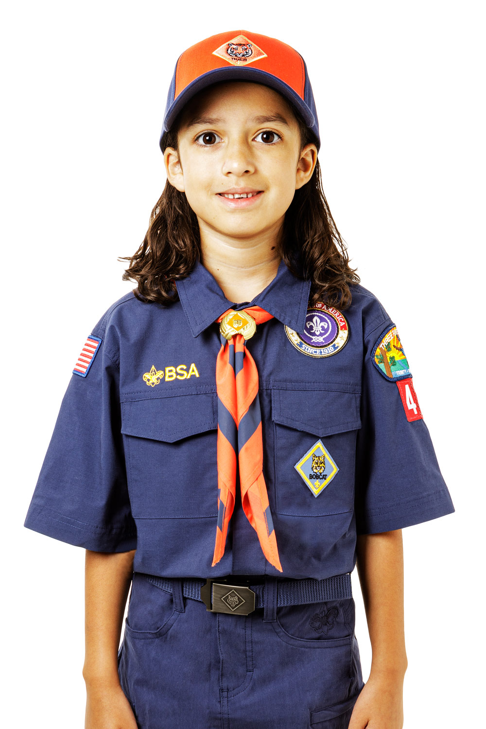 Tiger Rank Neckerchief Slide