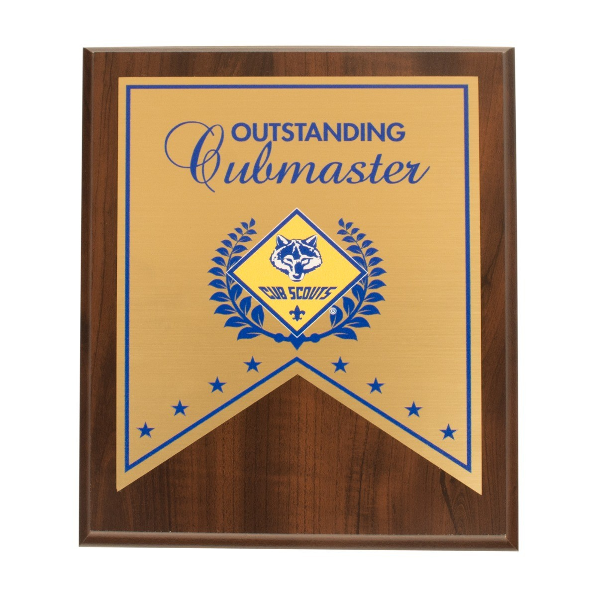 Cub Scout Outstanding Cubmaster Plaque