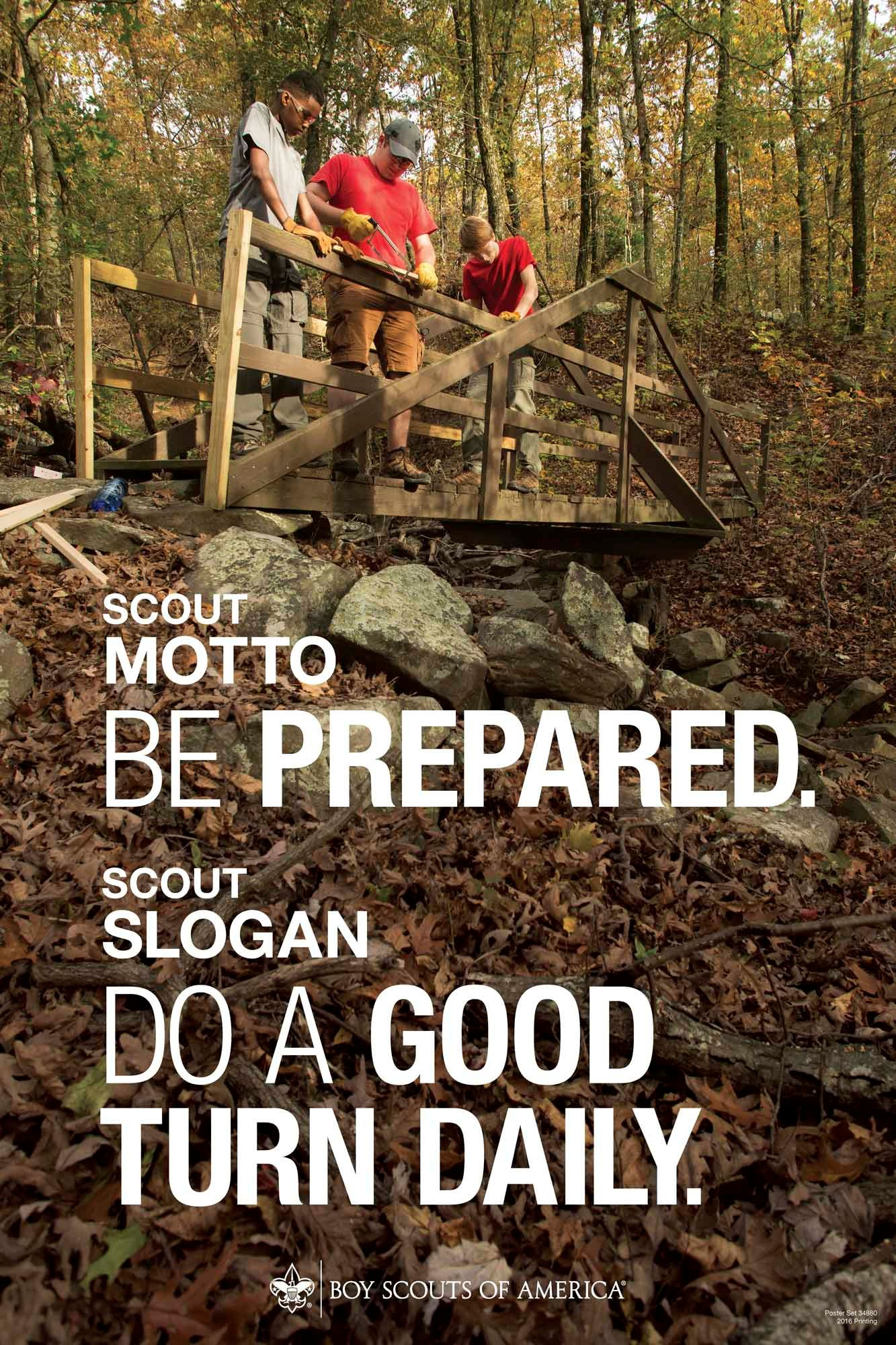 Scout and Venturing Motto, Two Sided Poster