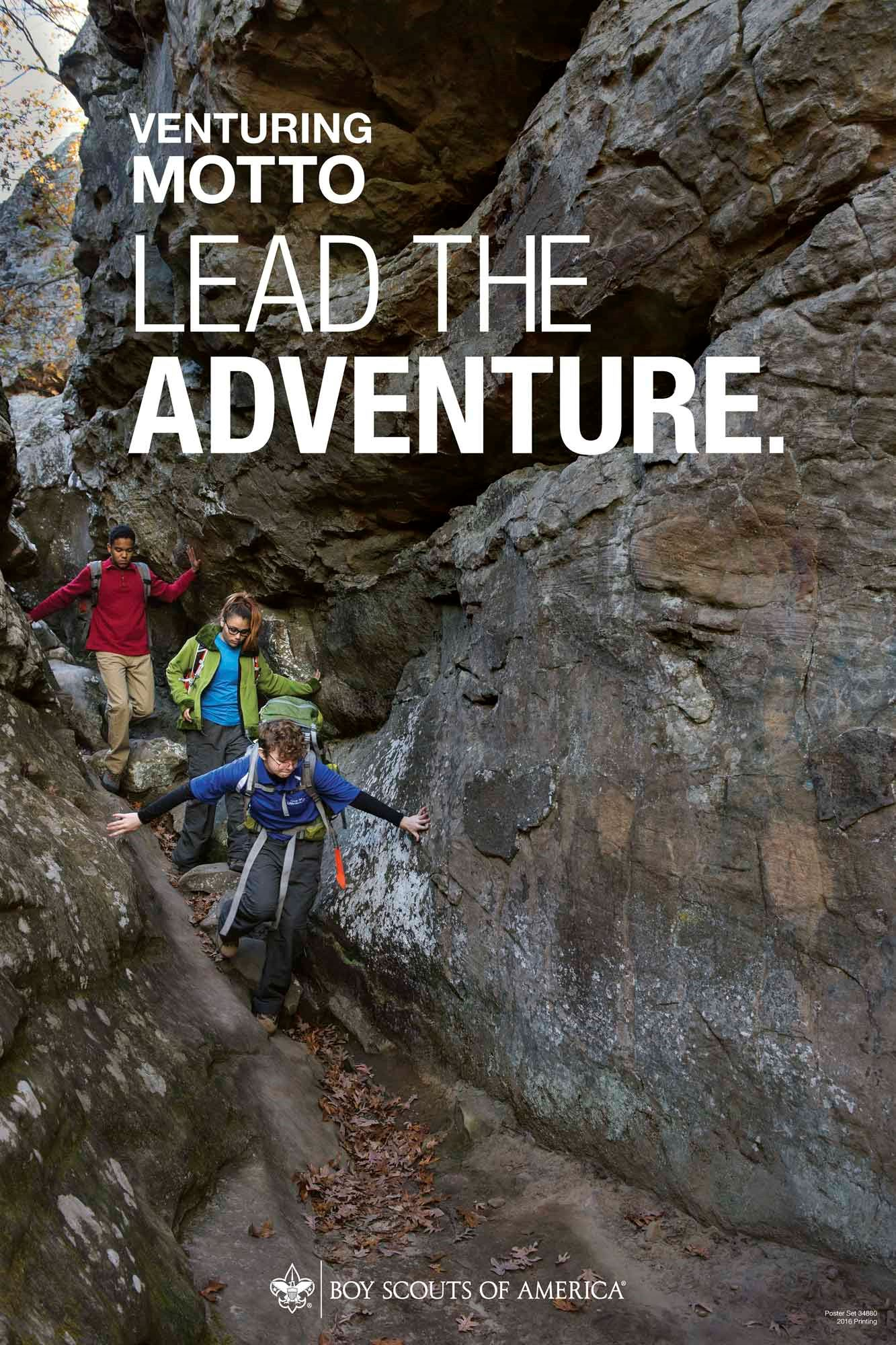 Scout and Venturing Motto, Two Sided Poster
