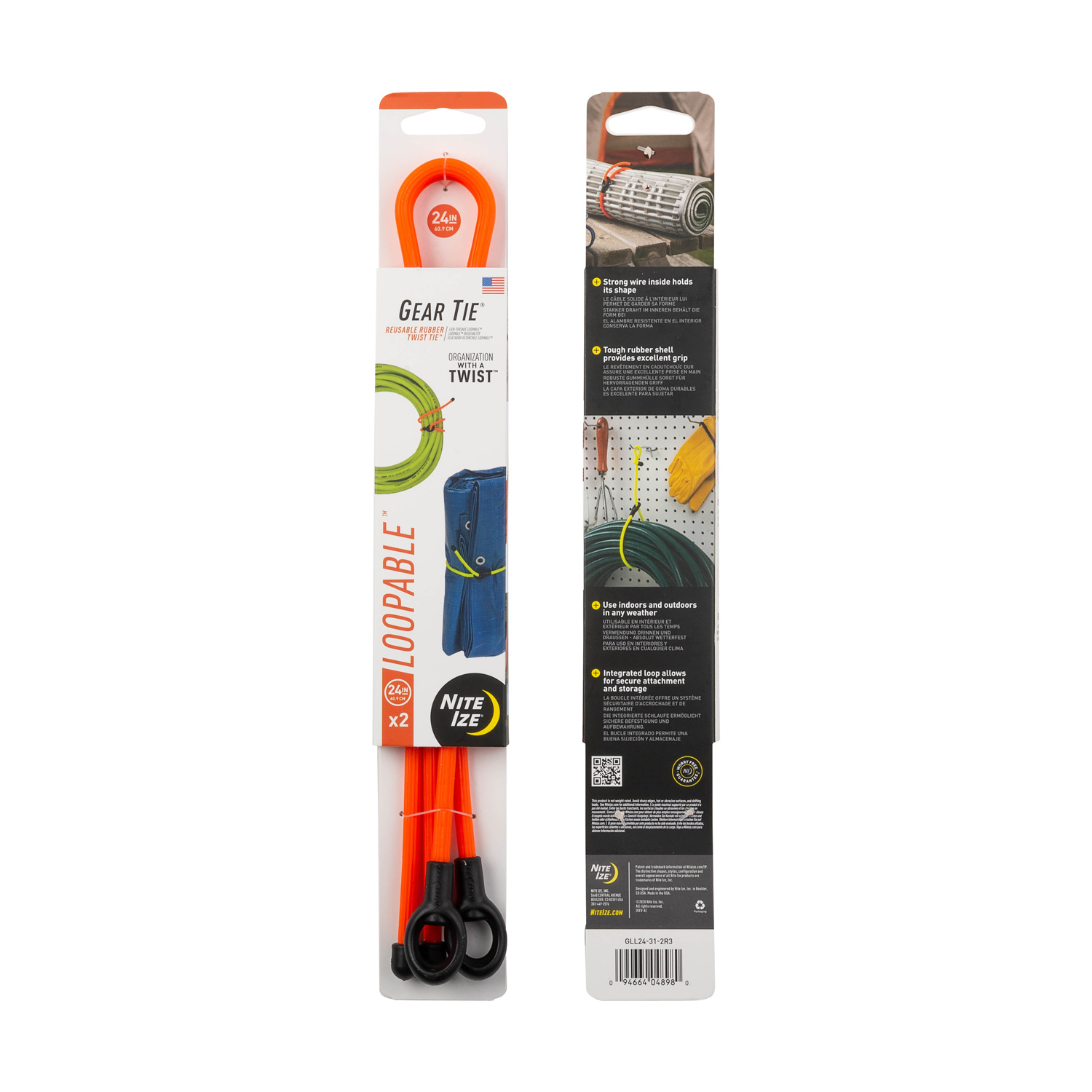 Nite ize Gear Tie, 24" 1 Nite ize Gear Tie, 24"