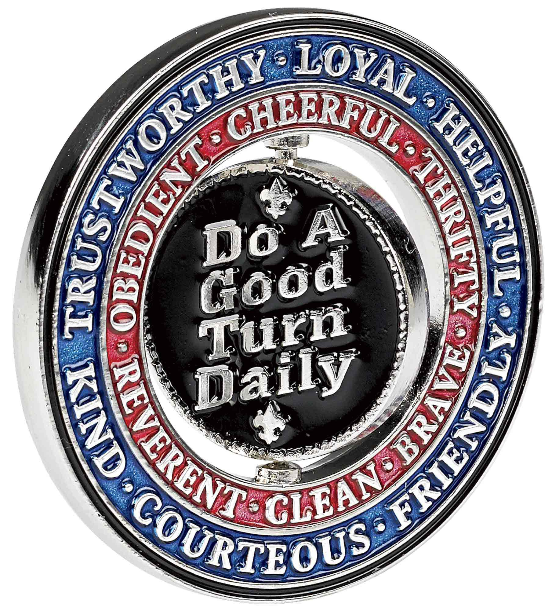 "Do a Good Turn" Spinner Coin