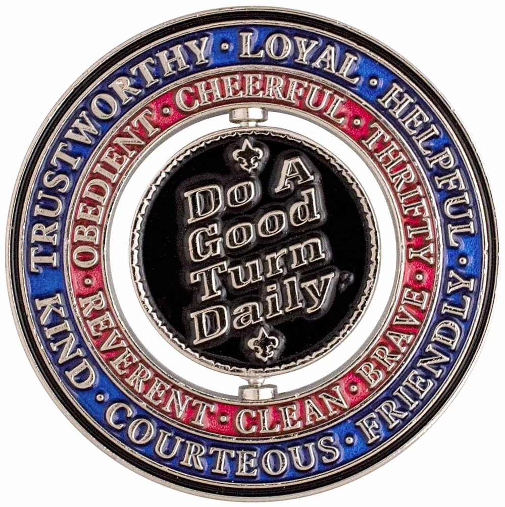"Do a Good Turn" Spinner Coin