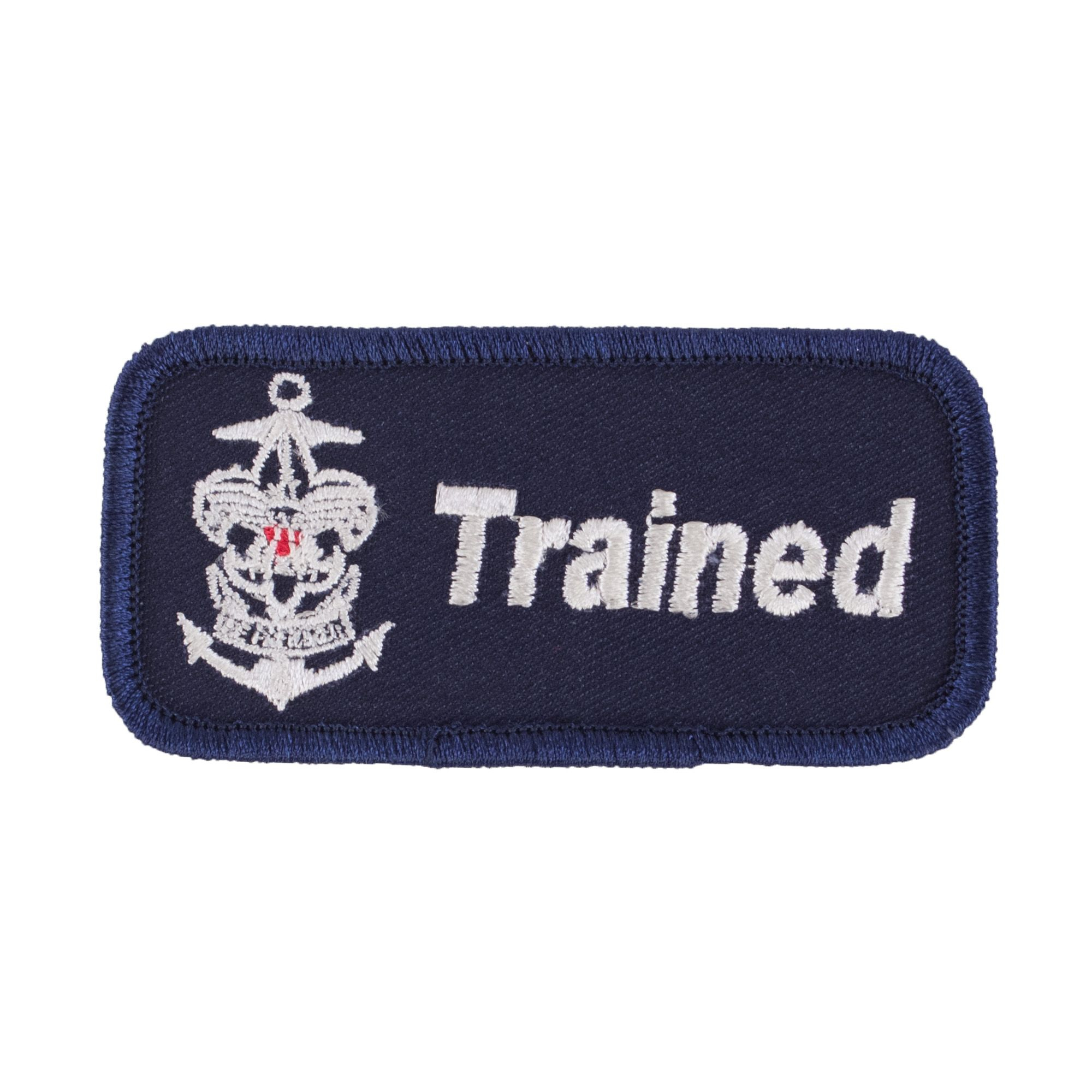 Sea Scouts "Trained" Strip Emblem 1 Sea Scouts "Trained" Strip Emblem