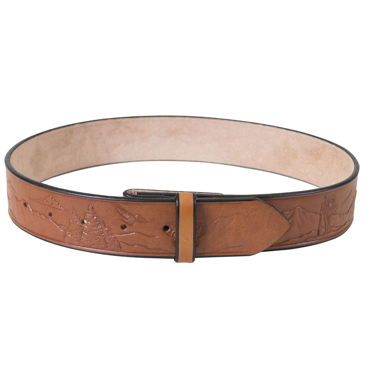 Uniform leather hiking belt, fits waist sizes 46 to 48 1 Uniform leather hiking belt, fits waist sizes 46 to 48