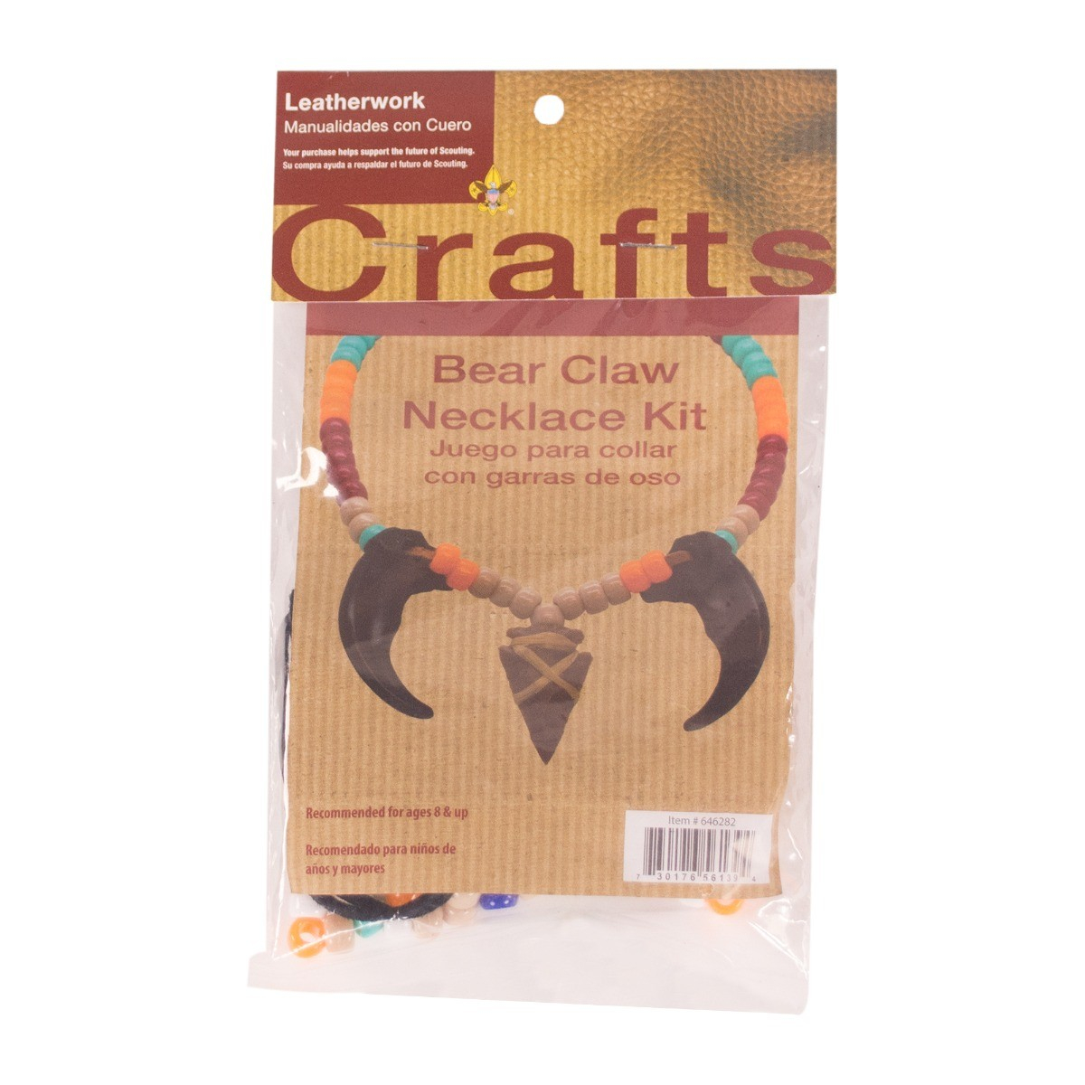Arrowhead and Bear Claw Necklace Craft Kit