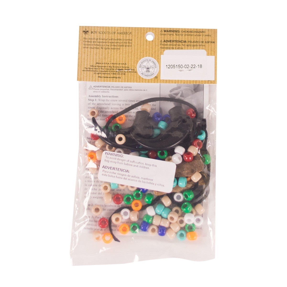 Arrowhead and Bear Claw Necklace Craft Kit