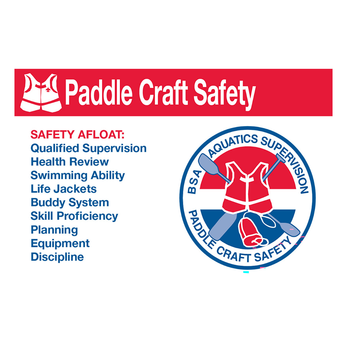 Aquatics Paddle Craft Safety Pocket Certificate